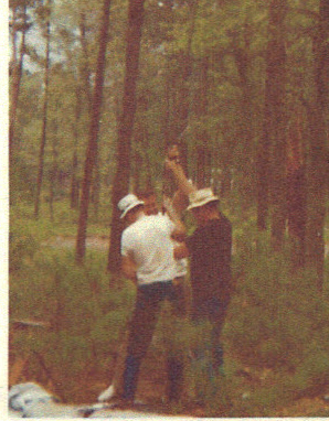 Duane and Bruce drilling a well